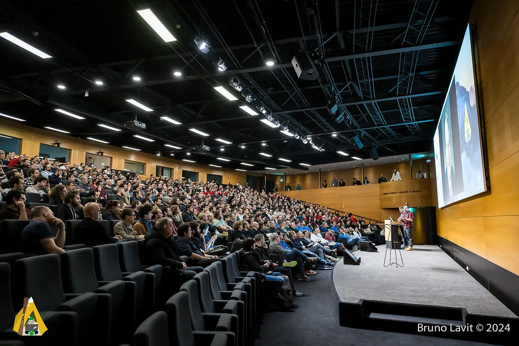 La compression web — photo de la conférence